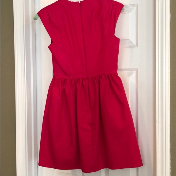 French Connection fuchsia structured bodice dress - Picture 4 of 4